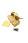 TIMBER ART | Lunettes de Soleil Polarisées pour Homme et Femmes, Monture en Bois débène Clair, Polarise UV400, 100% anti UV4