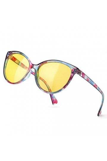 TJUTR Lunettes de Vision Nocturne Polarisées pour Femmes, Lunettes de Conduite Nocturne HD réduisent léblouissement Lunettes