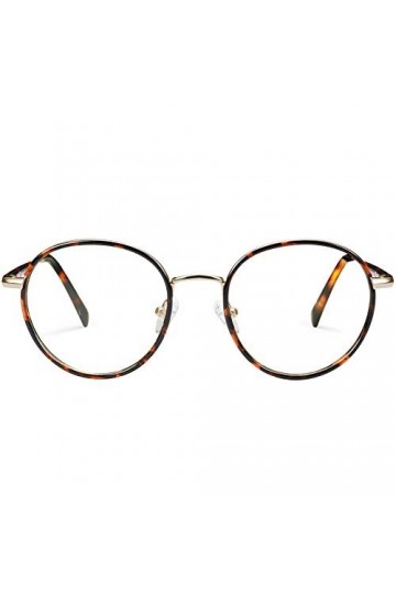 Carfia Vintage Lunettes de Soleil Femme Polarisées Rond Grande Lunette Anti Lumiere Bleue Protection UV400 Retro Style pour V