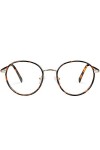 Carfia Vintage Lunettes de Soleil Femme Polarisées Rond Grande Lunette Anti Lumiere Bleue Protection UV400 Retro Style pour V