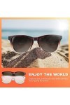 Ulknyss Lunettes de Soleil Femme Polarisées Carrée Lunette de Soleil Classique Rétro pour Femme Conduite Protection UV 2 Pair