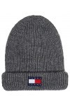 Tommy Jeans TJW Soft Ready Beanie Bonnet tricoté, Grey Melange, OS Femme