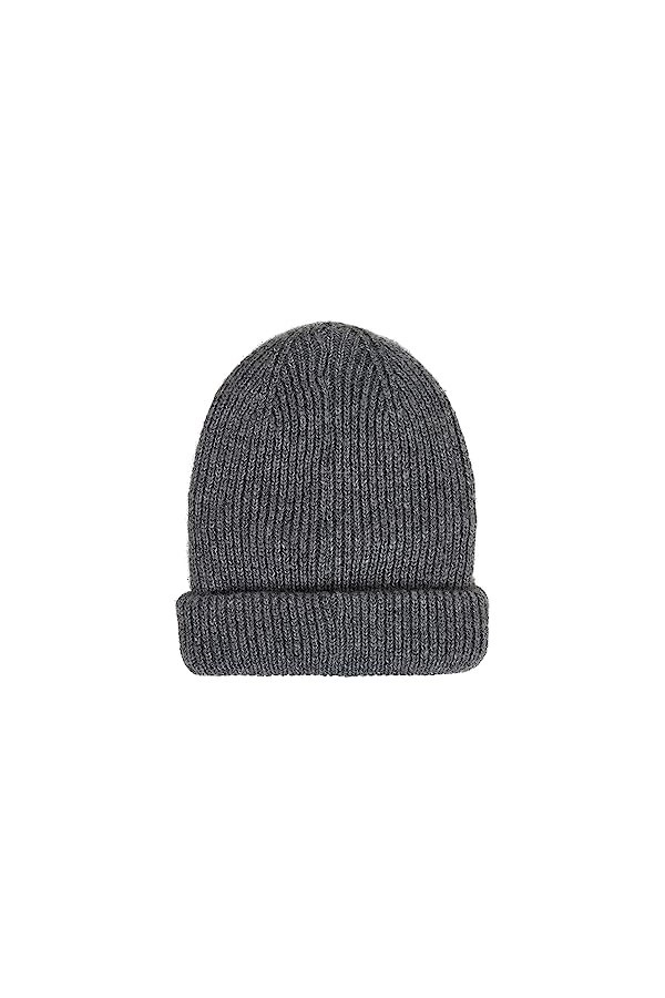Tommy Jeans TJW Soft Ready Beanie Bonnet tricoté, Grey Melange, OS Femme
