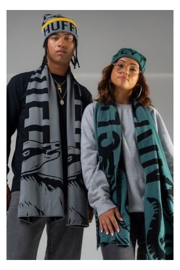 Ensemble bonnet et écharpe jacquard Harry Potter Serdaigle de qualité supérieure pour adultes, bleu, taille unique