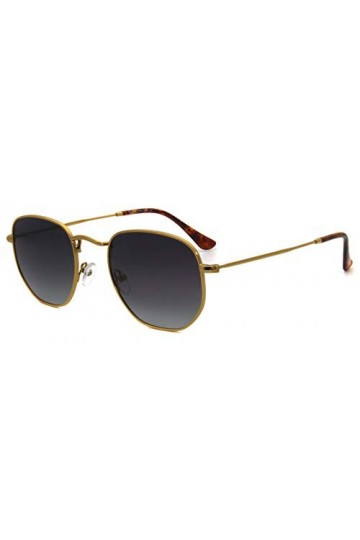 RICH MODE Petites lunettes de soleil polarisées femmes et hommes Vintage hexagone carré lunettes de soleil Protection UV400 