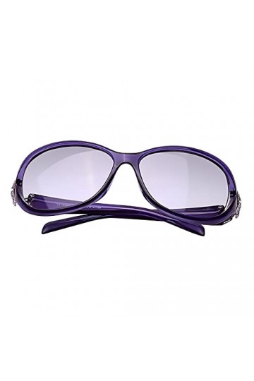 MAFENLY Lunettes de soleil polarisées tendance pour femme avec monture à mémoire de forme, Violet 6849