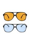 YUELUQU Lunettes de soleil polarisées pour homme et femme - Lunettes de soleil vintage années 70 - Lunettes de soleil aviateu