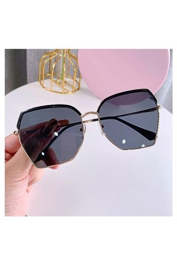 EkeNoz Mode Femmes Lunettes De Soleil Grand Cadre Polarisées Conduite Pilote UV400 Lunettes De Soleil Cadeau Color : C, Size