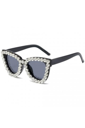 MUTYNE Lunettes de Soleil Carrées en Cristal Diamant Femmes Mode Tendance One Piece Bling Lunettes de Soleil Hommes Luxe Stra