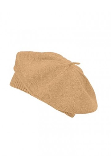 BICKLEY + MITCHELL 2174-01-9-87 Bonnet pour Femme en Cachemire et mérinos, Camel, Taille Unique