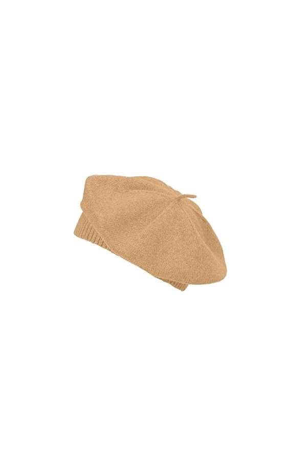 BICKLEY + MITCHELL 2174-01-9-87 Bonnet pour Femme en Cachemire et mérinos, Camel, Taille Unique