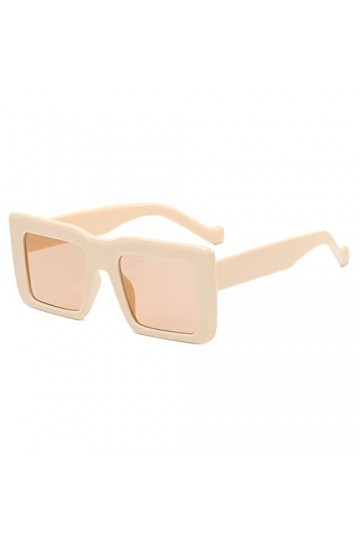 Lunettes de soleil carrées à grande monture for hommes et femmes, for vacances en plein air, conduite, Shopping, pare-soleil,