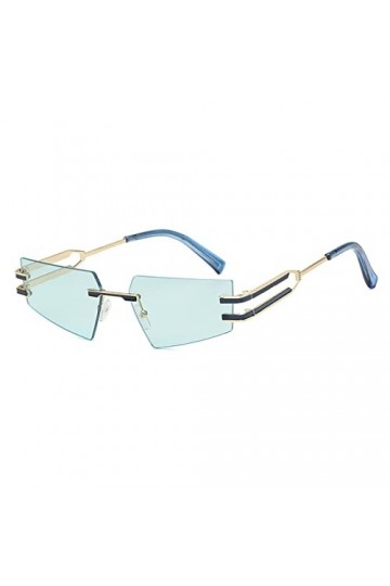 Lunettes de soleil en métal sans cadre for hommes et femmes, for fête en plein air, sport, tendance, Shopping, cadeau Color 