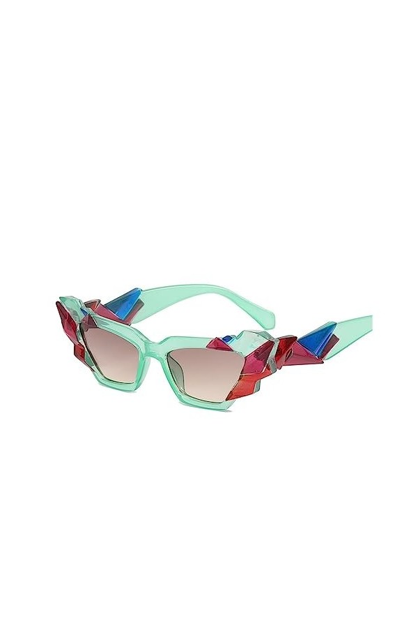 Mode femmes petit cadre bal fête lunettes de soleil banlieue UV400 pilote Sport lunettes de soleil cadeau Color : E, Size :