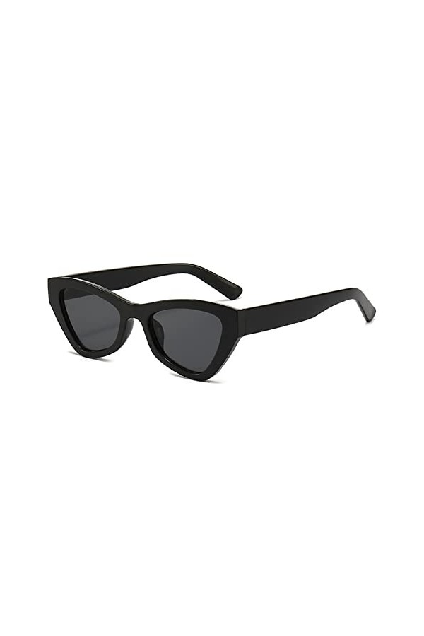 EkeNoz Lunettes de soleil triangulaires œil de chat personnalisées for hommes et femmes, for lextérieur, tendance, Shopping,