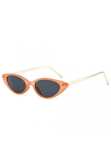 HPIRME Lunettes de soleil Vintage petit œil de chat femmes lunettes de soleil rétro jambes en métal lunettes pour hommes UV40