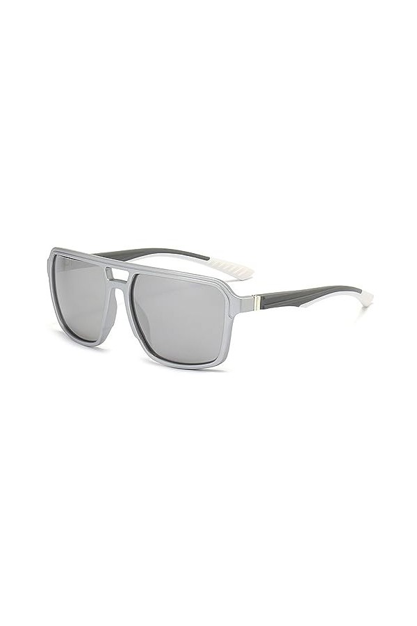 HPIRME Lunettes de soleil carrées femmes hommes Punk lunettes de soleil dame sport cyclisme lunettes nuances lunettes UV400, 