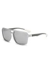 HPIRME Lunettes de soleil carrées femmes hommes Punk lunettes de soleil dame sport cyclisme lunettes nuances lunettes UV400, 