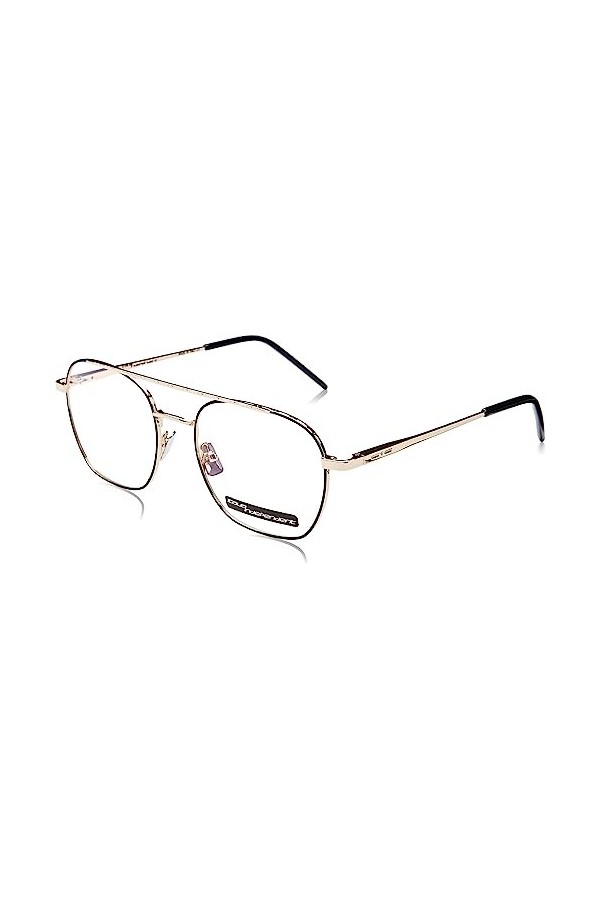 Italia Independent 5315 Lunettes de Soleil, Or Clair et Noir, 53 cm Homme