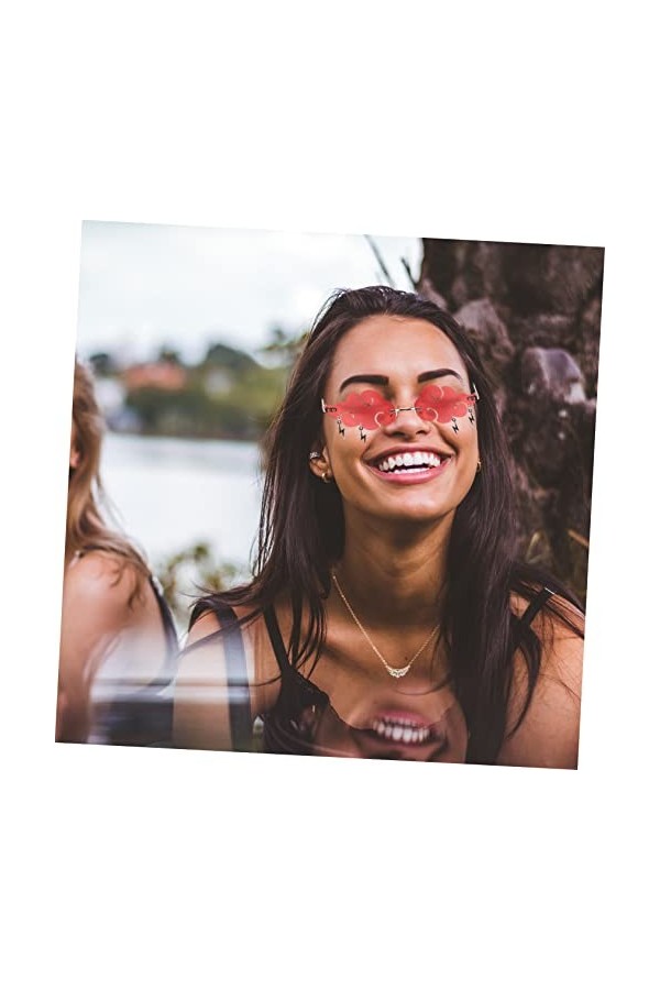 Abaodam 3Pcs Pas De Lunettes De Soleil Lunettes De Soleil Hawaïennes Lunettes De Soleil De Plage Lunettes De Soleil Rétro Nou