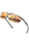 YIMI Lunettes de soleil polarisées de sport pour homme et femme pour cyclisme, conduite, pêche, golf, protection UV400, lunet