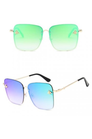 MUTYNE Lunettes de Soleil Rétro Femmes Luxe Dégradé Lunettes de Soleil Nuances Coupe Lentille Dames Lunettes Oversize, C9 Or 