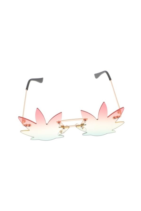 USHOBE 5 Pièces Lunettes De Soleil Irrégulières Lunettes Rave Lunettes De Mode Pour Femmes Lunettes De Soleil Coeur Blanc Lun