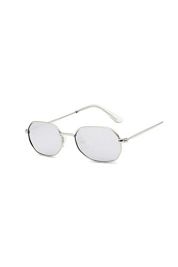 ANICHE Lunettes de Soleil pour Femmes, 2021 Mesdames Mode Vintage Petit Octagon Lunettes de Soleil WomenShade Cadre Carré Mét