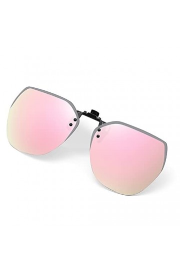 EkeNoz Le Clip polarisant Peut être relevé Lunettes de Soleil for Hommes et Femmes, for la Conduite en Plein air, Le Sport et