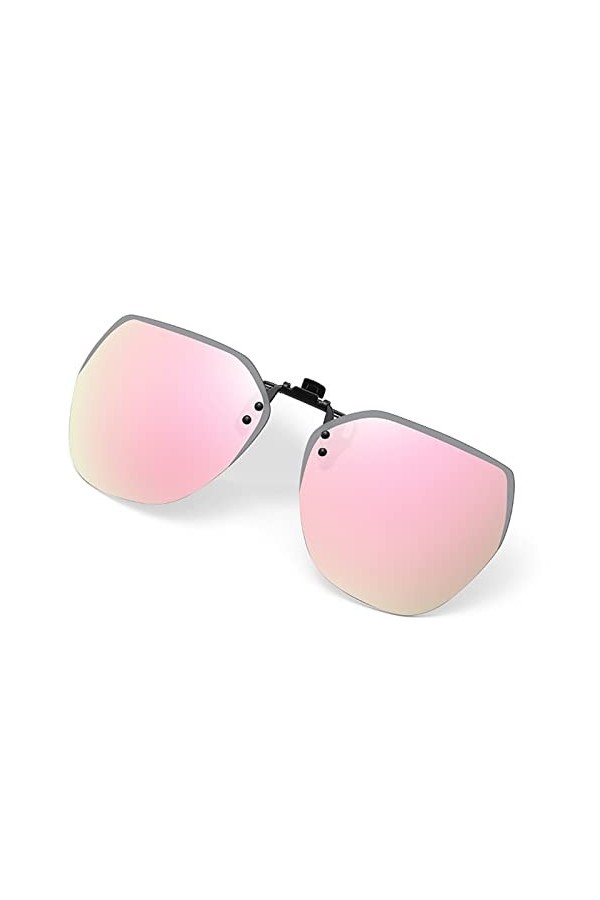 EkeNoz Le Clip polarisant Peut être relevé Lunettes de Soleil for Hommes et Femmes, for la Conduite en Plein air, Le Sport et