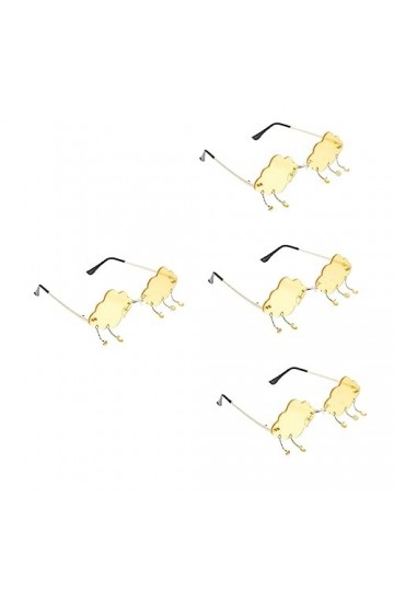 Adorainbow 4 Pièces Lunettes De Soleil Lunettes De Soleil Métalliques Femmes De Lunettes De Soleil Lunettes De Soleil Surdime