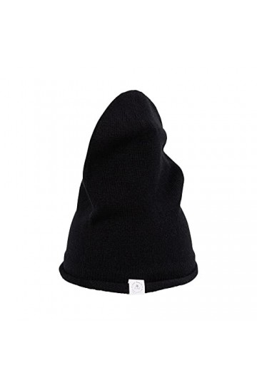 CASH-MERE.CH Bonnet Tricoté | Beanie 100% Cachemire Bleu/Bleu Marine, Unisex, One Size 