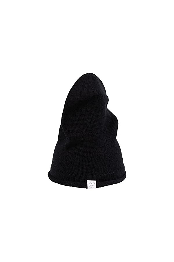 CASH-MERE.CH Bonnet Tricoté | Beanie 100% Cachemire Bleu/Bleu Marine, Unisex, One Size 