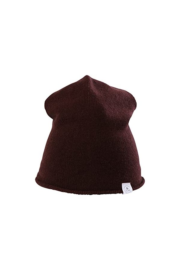 CASH-MERE.CH Bonnet Tricoté | Beanie 100% Cachemire Bleu/Bleu Marine, Unisex, One Size 