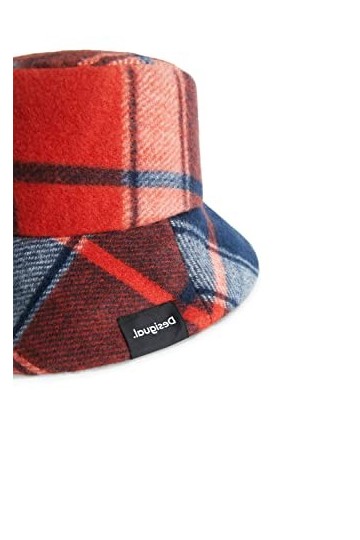 Desigual Femme Hat_red Check 3029 Dark Red Kit d accessoires hiver, Rouge, Taille unique EU