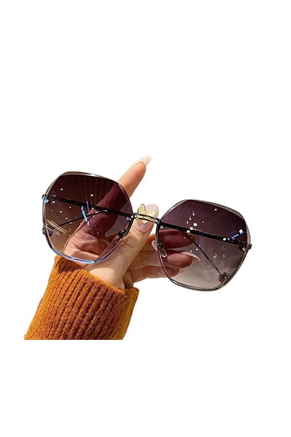 SUYGGCK Lunettes de Soleil Polarisées Femmes Lunettes De Soleil De La Mode-Pink