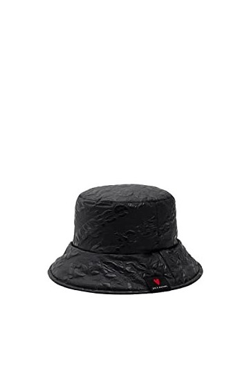Desigual Femme Hat_logodesigual 2000 Black Kit d accessoires hiver, Noir, Taille unique EU