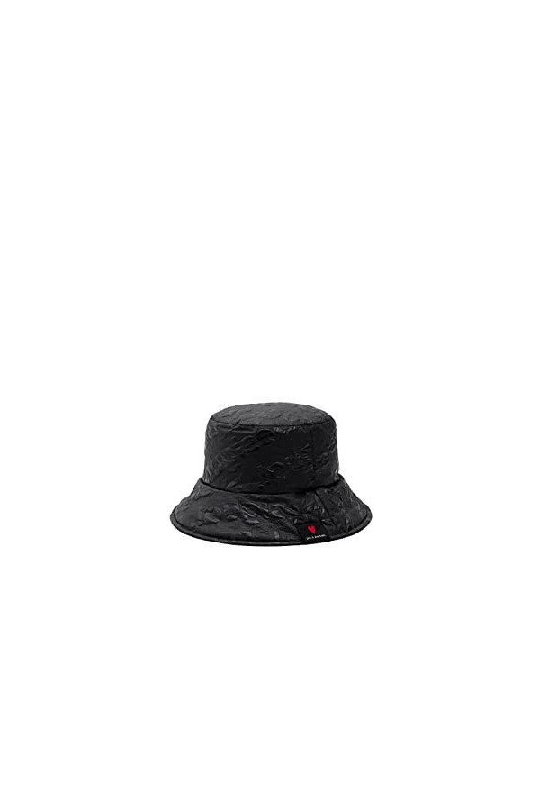 Desigual Femme Hat_logodesigual 2000 Black Kit d accessoires hiver, Noir, Taille unique EU