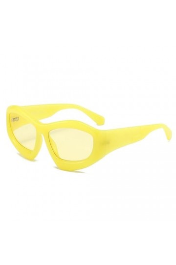 HCHES Lunettes de soleil œil de chat pour femmes, nuances de conduite en plein air, UV400, lunettes de soleil rétro polygone 