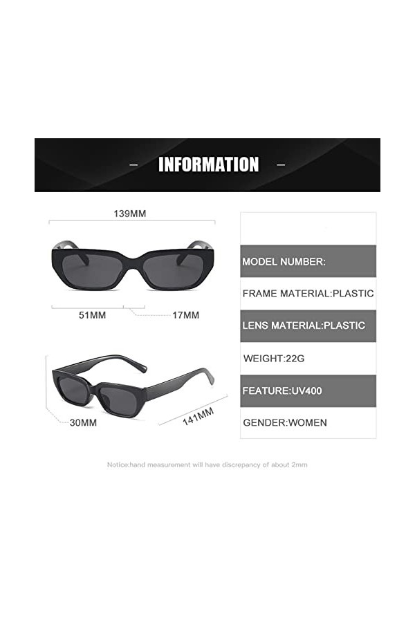 HPIRME Lunettes de soleil polygones femmes lunettes de soleil à petit cadre pour lunettes de plein air légères pour femmes, b