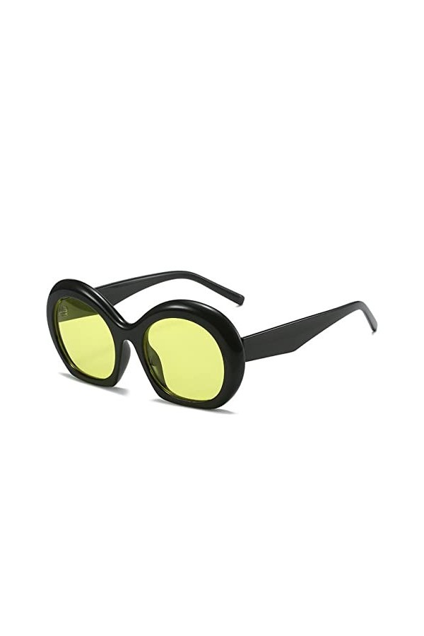 Vintage Personnalité Ovale Femmes Lunettes De Soleil Rétro Rouge Orange Lunettes Nuances UV400 Hommes Irrégulière Lunettes De