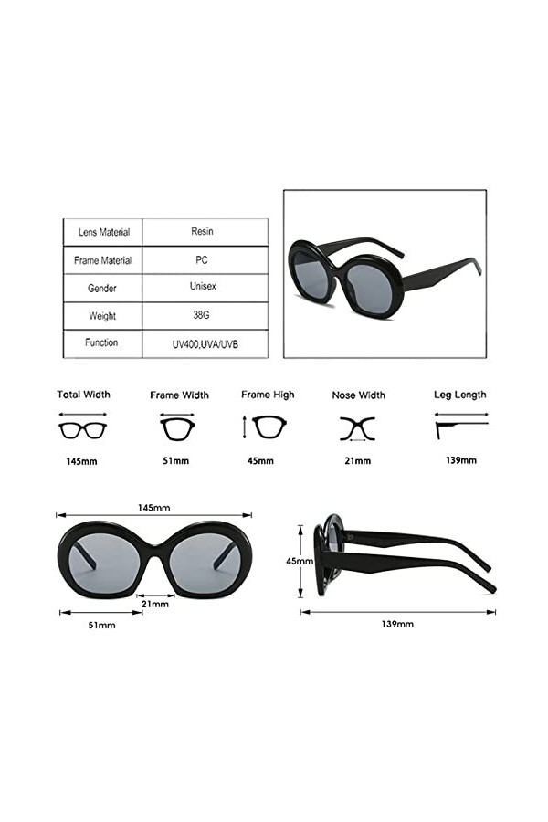 Vintage Personnalité Ovale Femmes Lunettes De Soleil Rétro Rouge Orange Lunettes Nuances UV400 Hommes Irrégulière Lunettes De