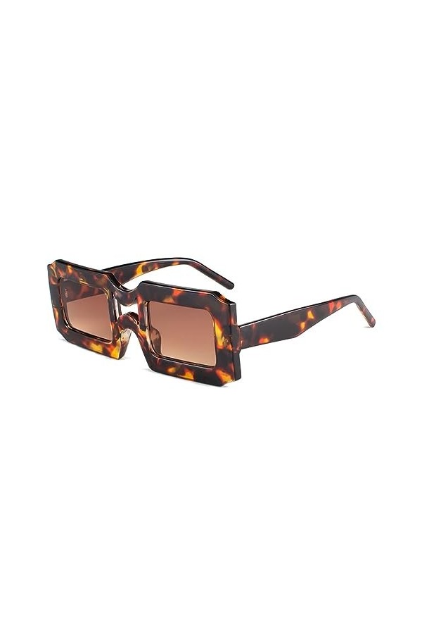 HPIRME Lunettes de soleil à monture carrée vintage pour hommes femmes nuances lunettes de soleil cool rétro hip-hop lunettes
