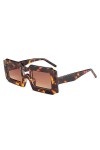 HPIRME Lunettes de soleil à monture carrée vintage pour hommes femmes nuances lunettes de soleil cool rétro hip-hop lunettes 