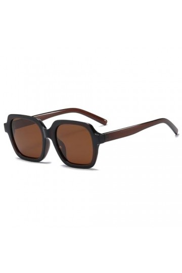 HPIRME Lunettes de soleil polarisées vintage Lunettes de protection UV Lunettes décoratives,Marron,taille unique