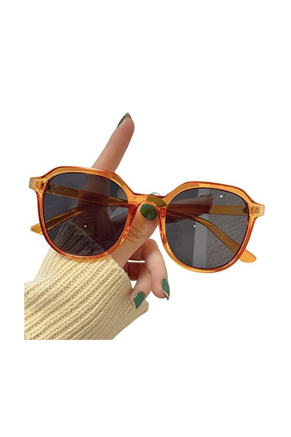 FORKIS Lunettes de Soleil HommeLunettes De Soleil pour Femmes Verres Carrés Personnalisés Lunettes De Soleil Couleurs Personn