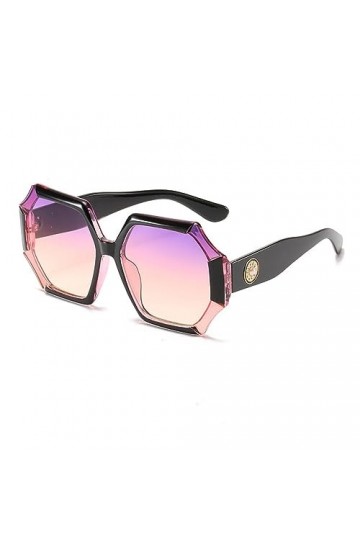 HCHES Lunettes de soleil surdimensionnées rétro femmes hommes lunettes Laciness lunettes de soleil nuances UV400, 6, taille u
