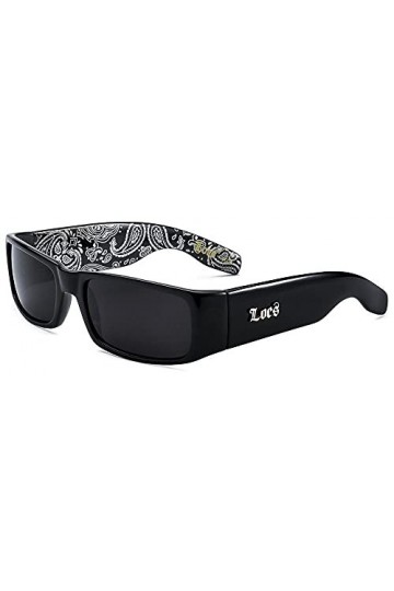 Locs Lunettes de soleil Hardcore Noir 0103, noir / bandana noir