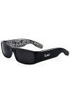 Locs Lunettes de soleil Hardcore Noir 0103, noir / bandana noir
