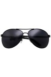 grinderPUNCH Big XL Wide Frame Extra Large Aviator Lunettes de soleil surdimensionnées 148 mm Noir